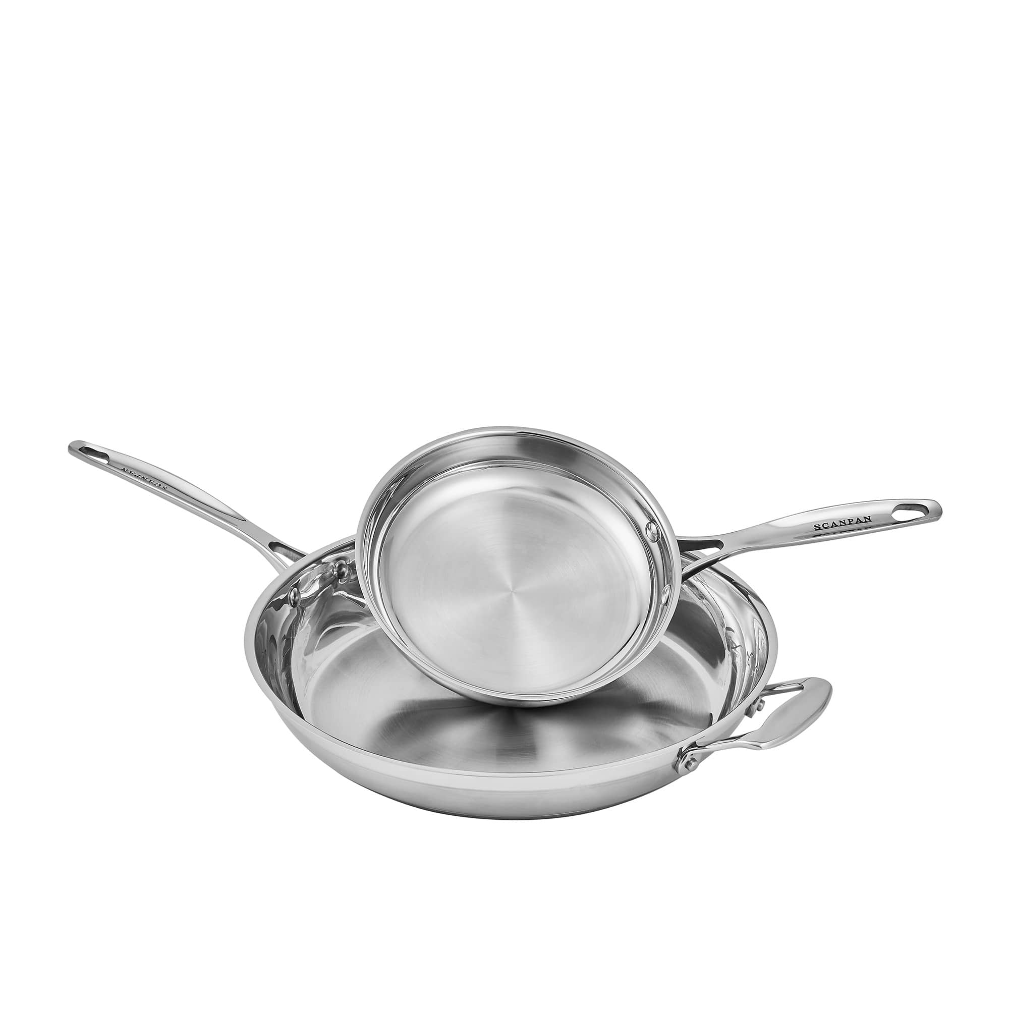 Scanpan Impact 2pc Stainless Steel Frypan Set 20cm & 32cm